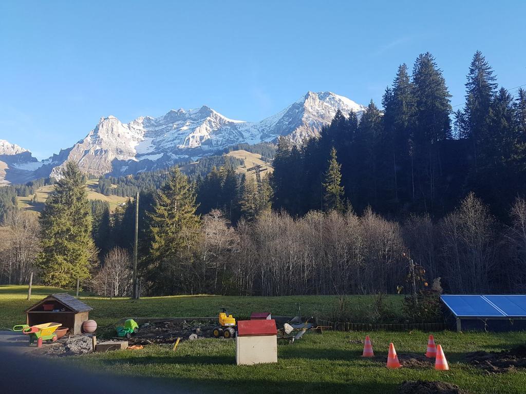 Ferienwohnung Chalet Wildbach Adelboden Exterior foto